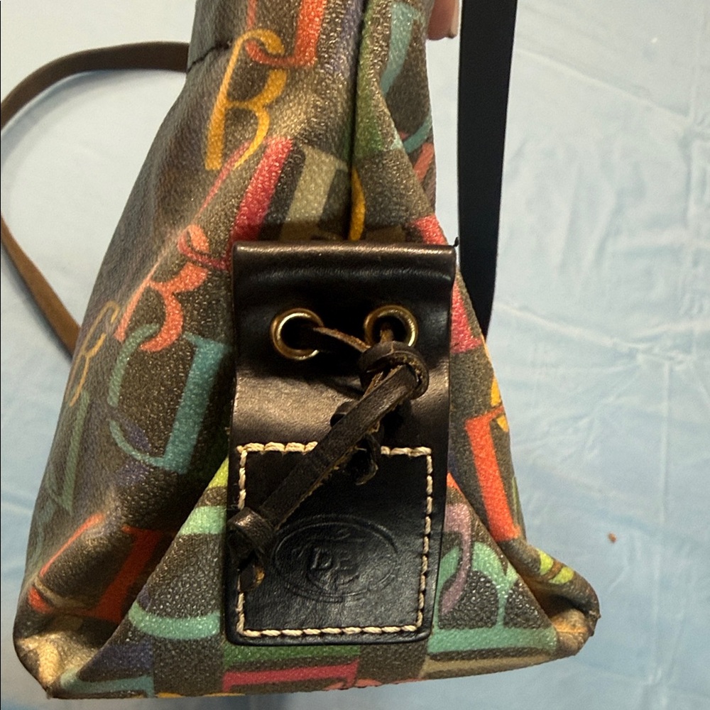 Dooney & Bourke Multicolor Logo Satchel - Picture 8 of 10